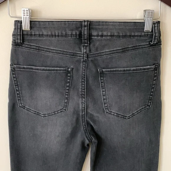 Sincerely Jules Black Flare Wide Leg Jeans High Waisted and FrayHem women SZ 27 - Picture 7 of 14